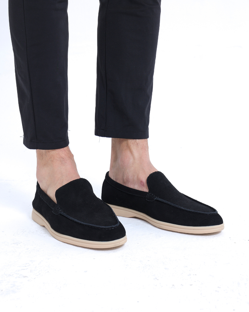 St. James – Mocassino Camoscio Confortevole - Nero