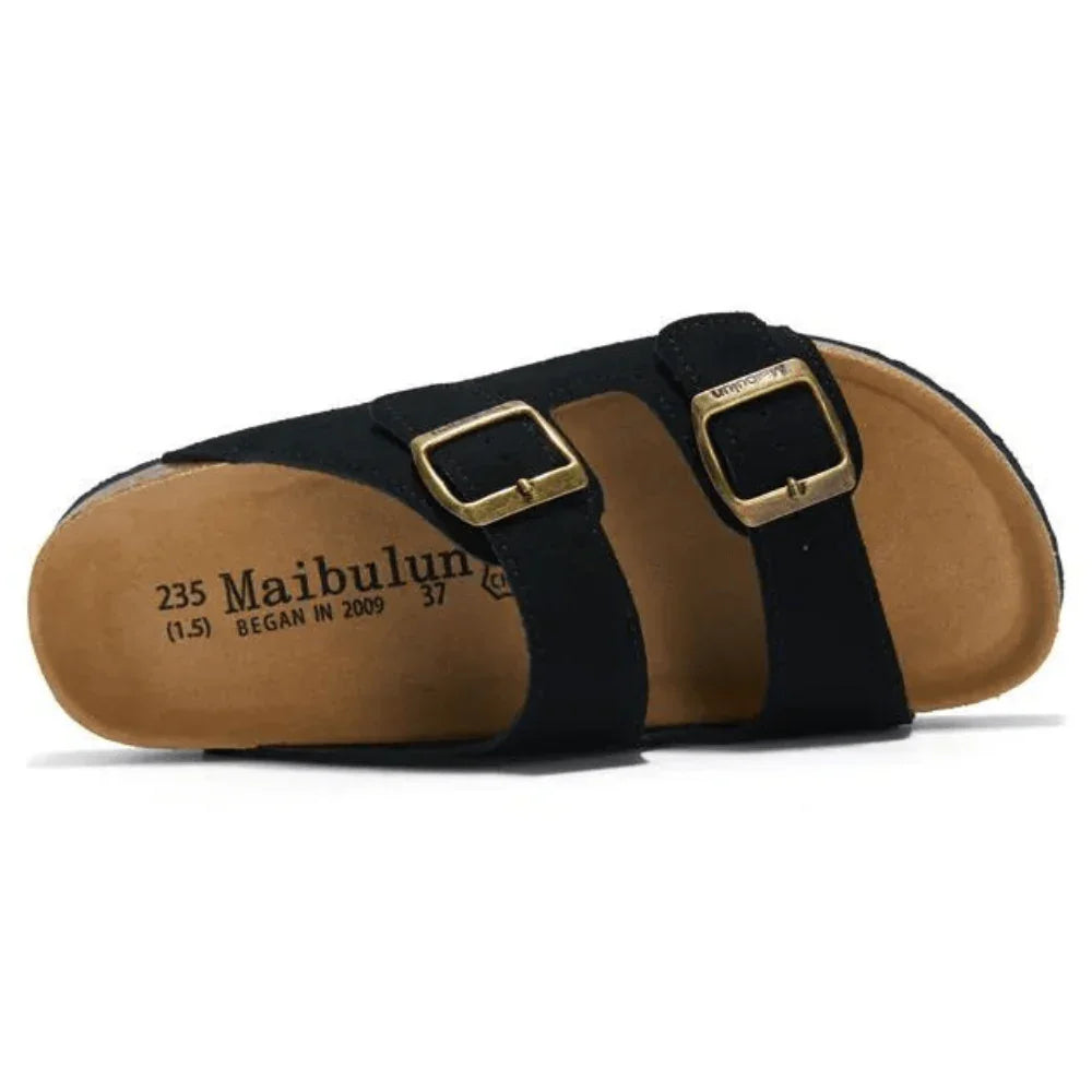 St. James - Maibulun Sandalia in Carmocio Premium – Nera