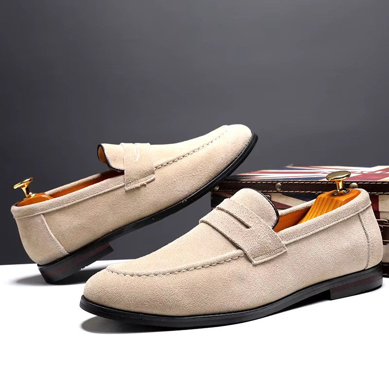 St. James - Marlow Mocassino Penny in Camoscio Premium – Beige