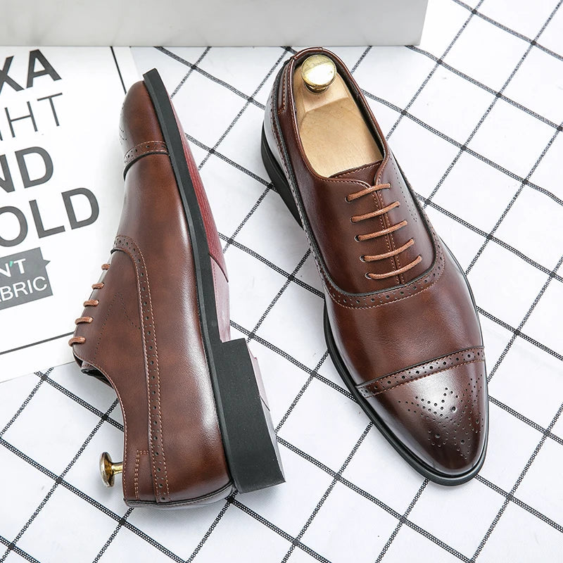 St. James - Oxford Royal Scarpe Eleganti in Pelle Premium – Marrone