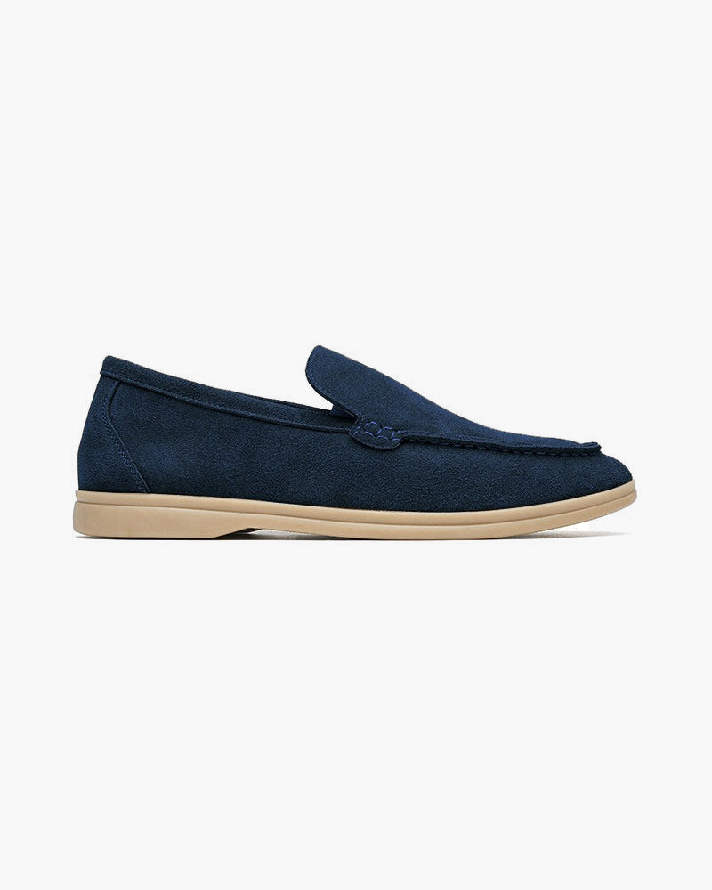 St. James – Mocassino Camoscio Confortevole - Blu Marino