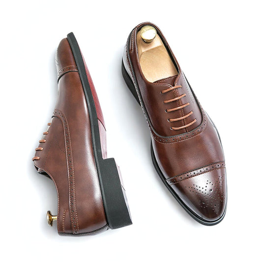 St. James - Oxford Royal Scarpe Eleganti in Pelle Premium – Marrone