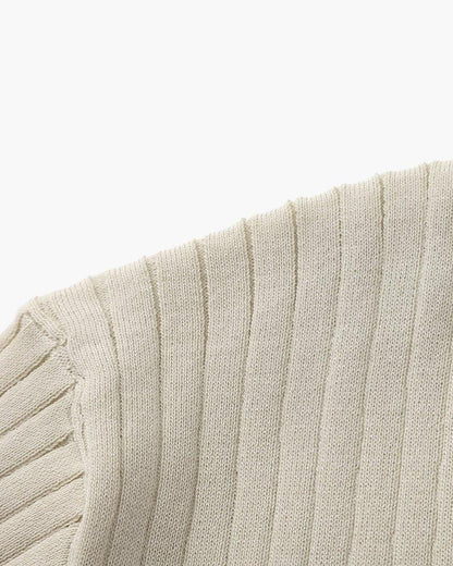 St. James - Ribbed Camicia Polo in Maglia Premium – Beige