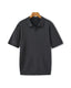 St. James - Ribbed Camicia Polo in Maglia Premium – Grigio