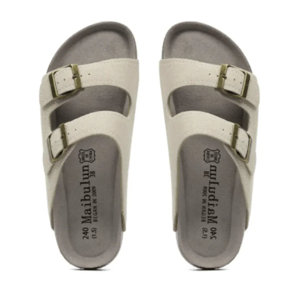 St. James - Maibulun Sandalia in Pelle Premium – Crema