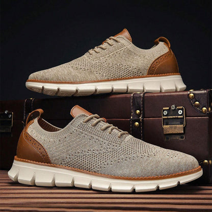 St. James - Flexknit Sneaker Comode ed Eleganti per Tutti i Giorni - Marrone