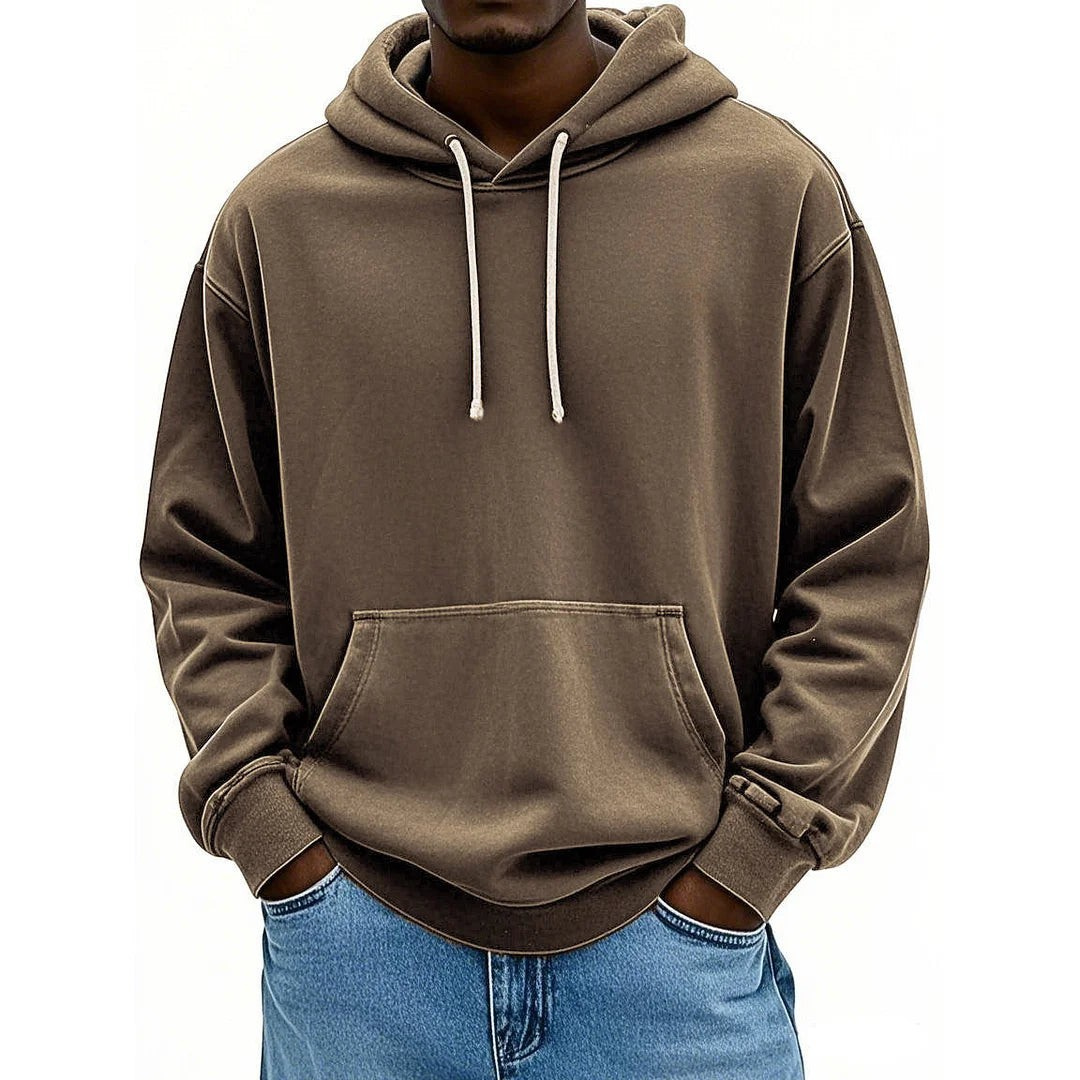 Fashionable Casual Loose Hooded Sweatshirt