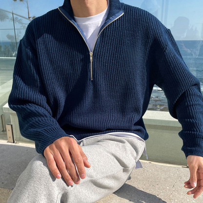 JEONJU Half Zip Sweater