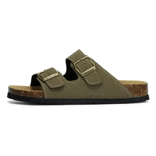 St. James - Birken Sandalia in Carmocio Premium – Verde Muchio