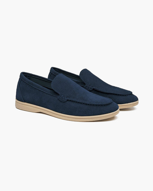 St. James – Mocassino Camoscio Confortevole - Blu Marino