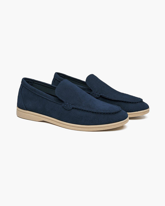 St. James – Mocassino Camoscio Confortevole - Blu Marino