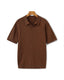 St. James - Ribbed Camicia Polo in Maglia Premium – Marrone