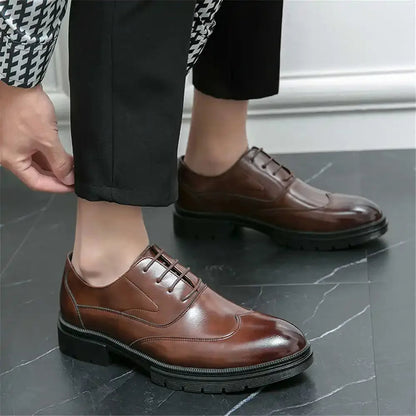 St. James - Scarpe in Vera Pelle Lucida Eleganti & di Lusso - Marrone