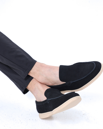 St. James – Mocassino Camoscio Confortevole - Nero