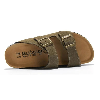 St. James - Birken Sandalia in Carmocio Premium – Verde Muchio
