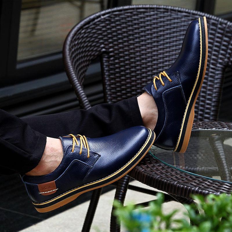 St. James - Scarpa Elegante in Pelle Premium Comode – Blu