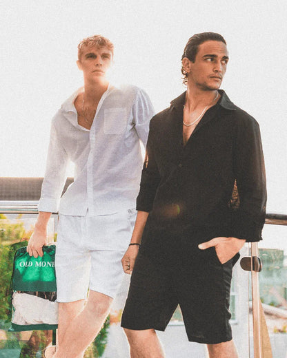 St. James - Casablanca Short in Lino Premium – Bianco