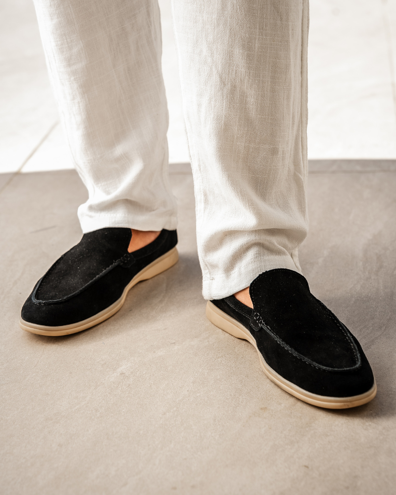St. James – Mocassino Camoscio Confortevole - Nero