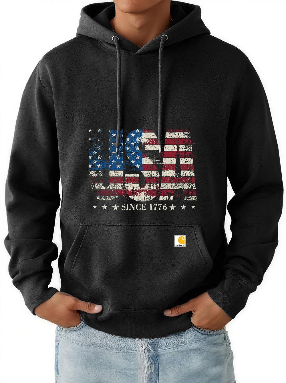 Men's New Retro Trend Casual Hooded Sweatshirt