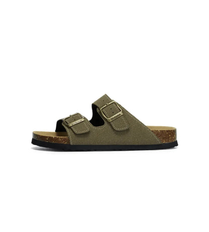 St. James - Birken Sandalia in Carmocio Premium – Verde Muchio