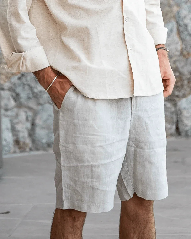 St. James - Casablanca Short in Lino Premium – Grigio